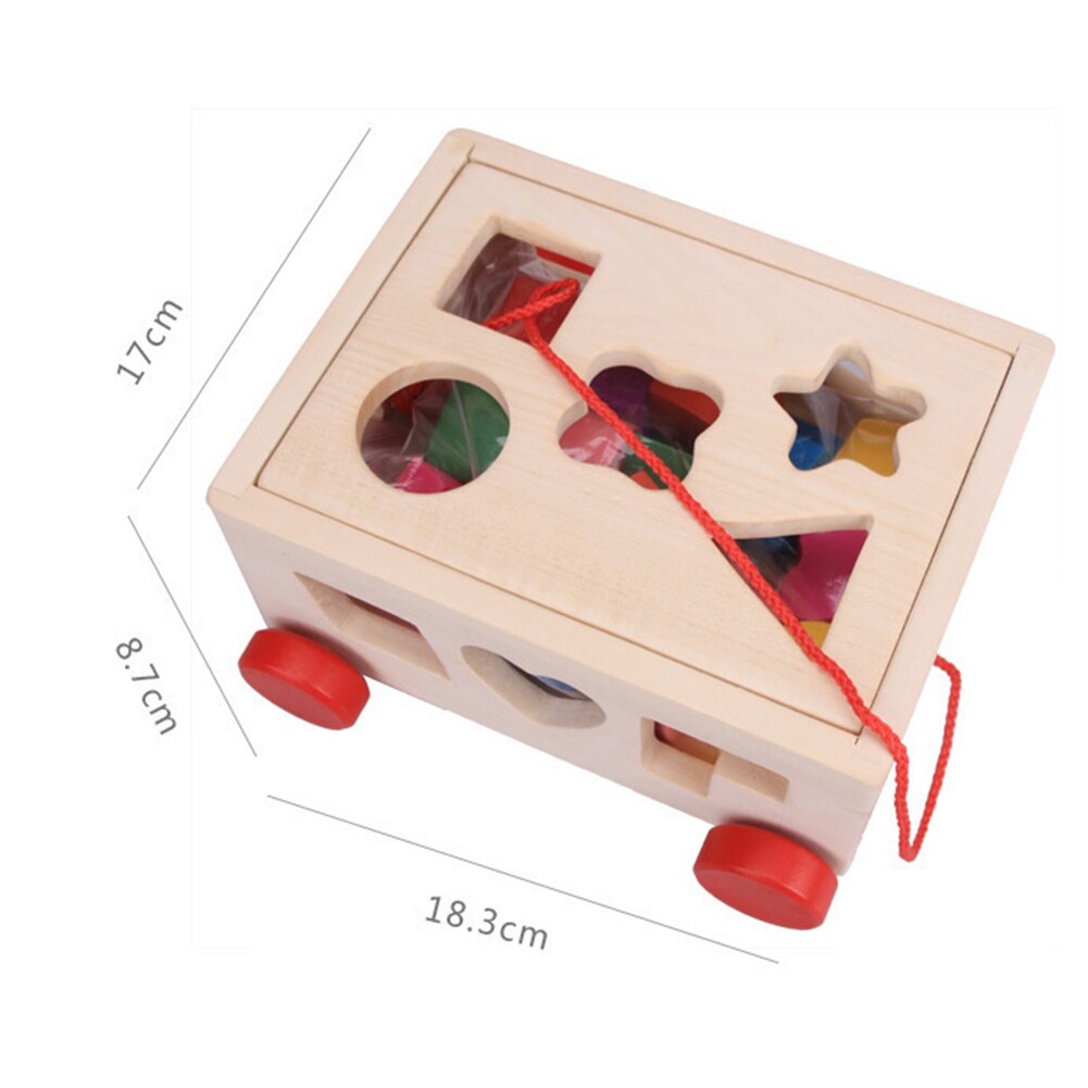 Shape Sorter Toy Wooden Blocks